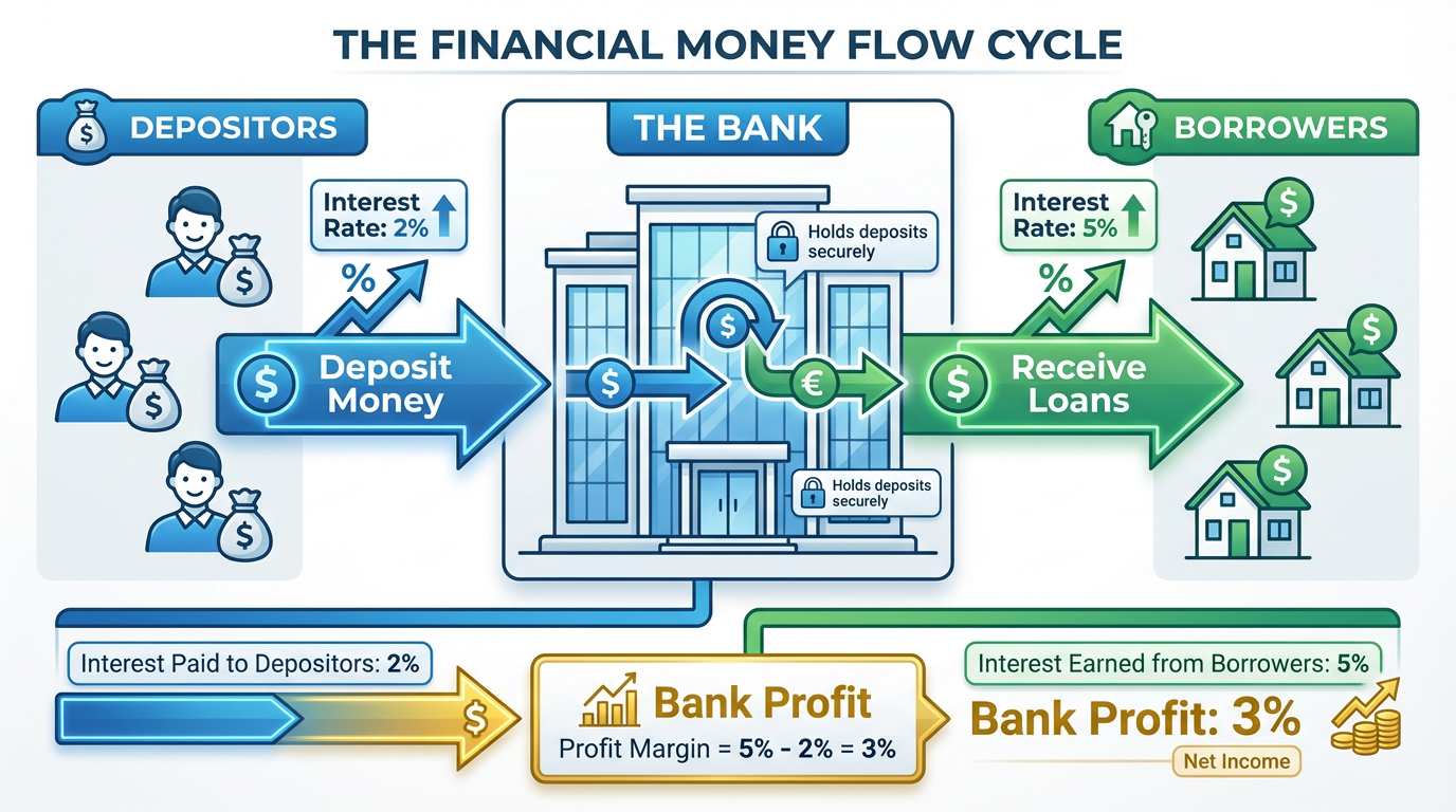 how do banks make money