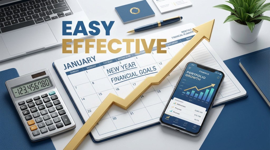 New Year financial planning, monthly finance plan, personal finance checklist, money goals by month, financial goals new year