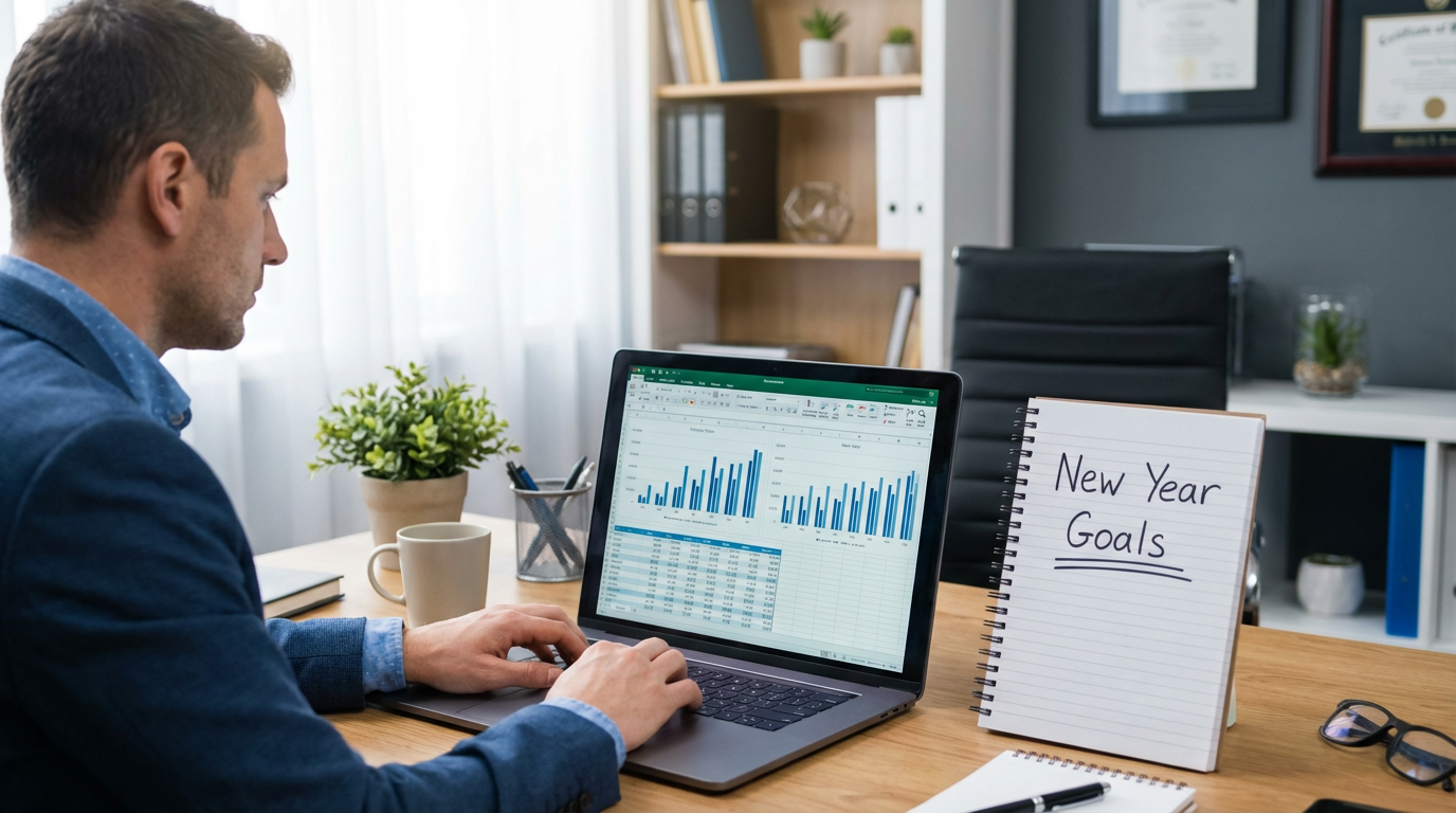 New Year financial planning, monthly finance plan, personal finance checklist, money goals by month, financial goals new year