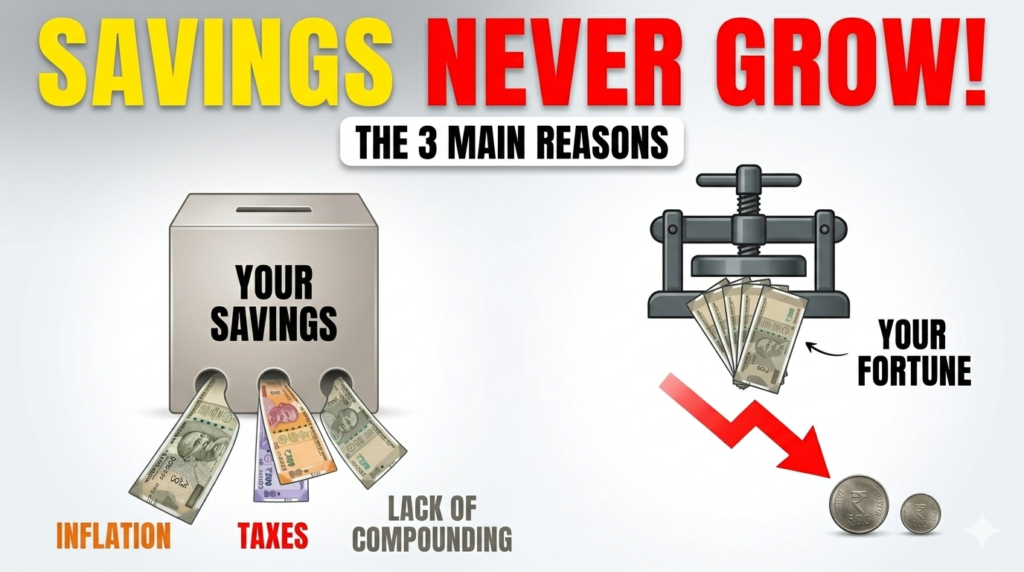 why your savings never grow