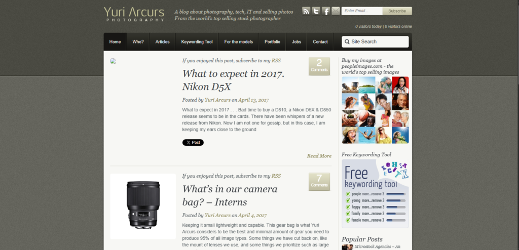 Yuri Arcurs Website